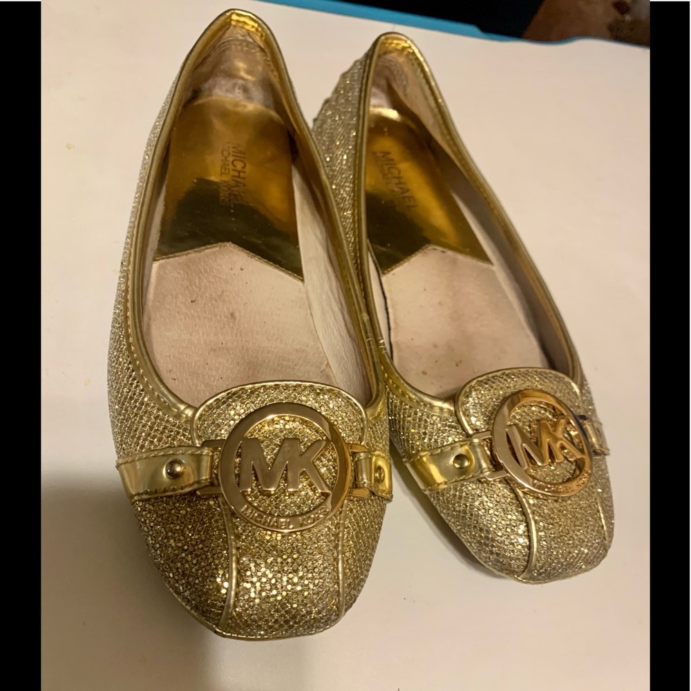 Michael Kors Metallic Fulton Glitter Flats